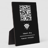 Benutzerdefinierter Wifi-QR-Code | Network Passwor Fotoplatte (Seite)