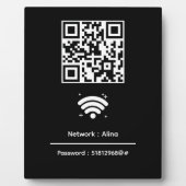 Benutzerdefinierter Wifi-QR-Code | Netzwerk-Passwo Fotoplatte (Vorderseite)