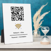 Benutzerdefinierter Wifi-QR-Code | Netzwerkkennwor Fotoplatte (Seite)
