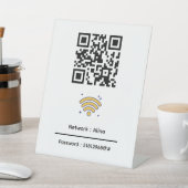 Benutzerdefinierter Wifi-QR-Code | Netzwerkkennwor Sockelschild (In SItu)