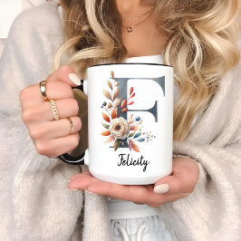 Benutzerdefinierter Wildblumen-Kaffeebecher für Mü Tasse