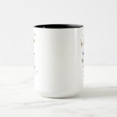 Benutzerdefinierter Wildblumen-Monogramm-Becher fü Tasse (Zentrum)