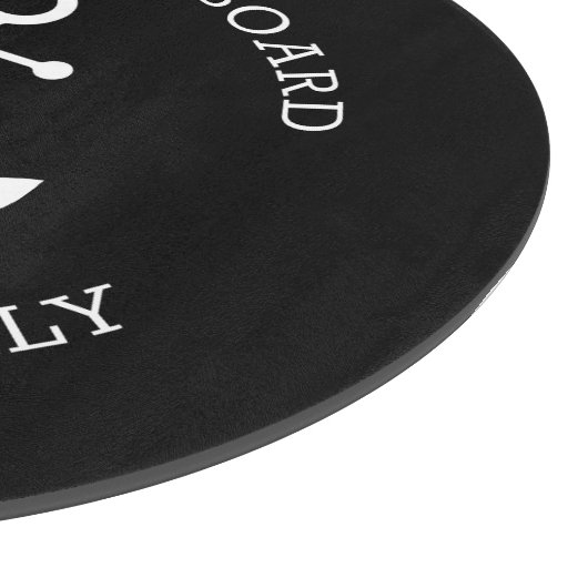 Benutzerdefinierter Willkommensgruß an Bord des na Schneidebrett (Ecke)