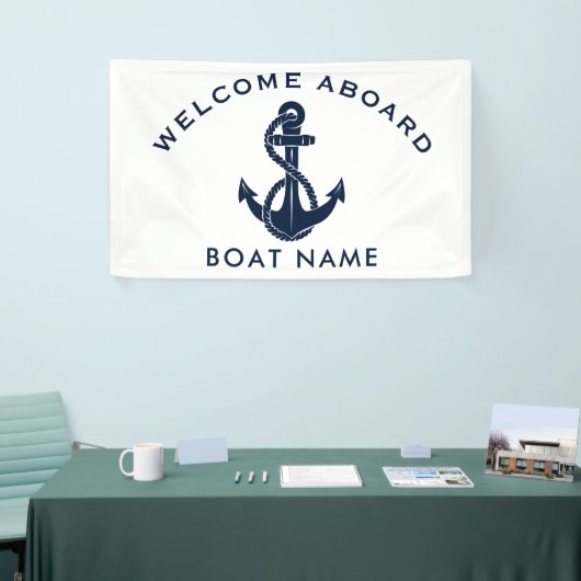 Benutzerdefinierter Willkommensgruß an Bord eines Banner (Messeveranstaltung)