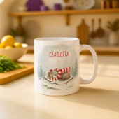 Benutzerdefinierter Winterbär-Becher – Schlafendes Kaffeetasse