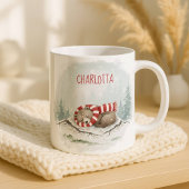 Benutzerdefinierter Winterbär-Becher – Schlafendes Kaffeetasse