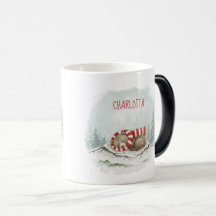 Benutzerdefinierter Winterbär-Becher – Schlafendes