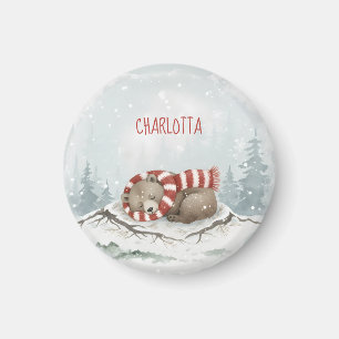 Benutzerdefinierter Winterbär-Magnet Magnet