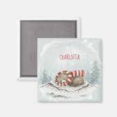 Benutzerdefinierter Winterbär-Magnet Magnet (Vorderseite/Rückseite)