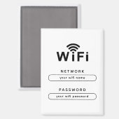 Benutzerdefinierter WLAN-Magnet für Büro- und Home Magnet (Vorderseite/Rückseite)