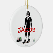 Benutzerdefinierter Wrestling Cartoon Keramikornament (Rechts)