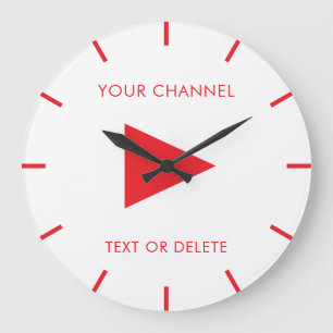 Benutzerdefinierter Youtube-Kanalname Große Wanduhr