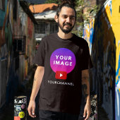 Benutzerdefinierter Youtube Kanalname Schwarz T-Shirt