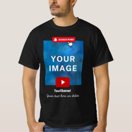 Benutzerdefinierter Youtube Kanalname Schwarz T-Shirt