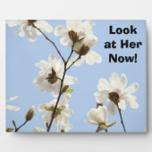 Benutzerdefinierter Zähler signiert Plaque Blue Ma Fotoplatte (Vorderseite)