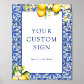 Benutzerdefinierter Zeichentext für Lemons Hauptpr Poster (Vorne)