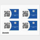 Benutzerdefinierter Zimmerservice Menü QR-Code Rechteckiger Aufkleber (Blatt)
