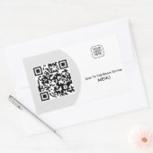 Benutzerdefinierter Zimmerservice Menü QR-Code Rechteckiger Aufkleber (Umschlag)
