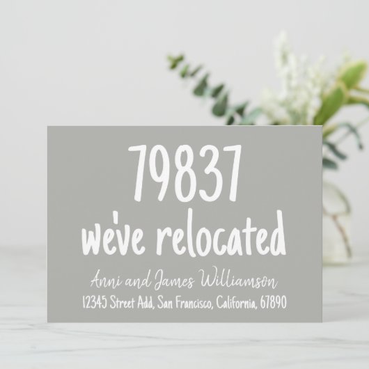 Benutzerdefinierter Zip-Code Hinzufügen von Detail Ankündigung (Stehend Vorderseite)