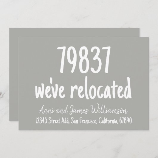 Benutzerdefinierter Zip-Code Hinzufügen von Detail Ankündigung (Vorne/Hinten)