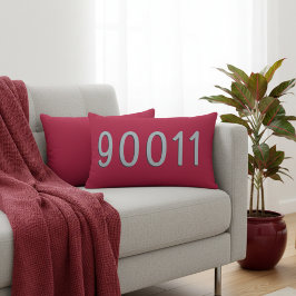 Benutzerdefinierter Zip-Code-Speicherort Pillow -  Lendenkissen