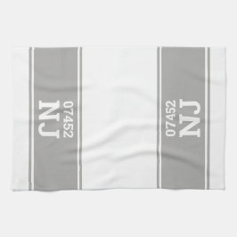 Benutzerdefinierter Zip-Code und Staat-Haushaltswä Geschirrtuch