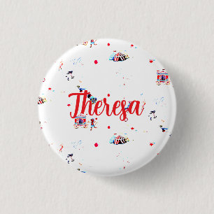 Benutzerdefinierter Zirkus Clown Karneval Button