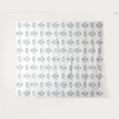 Benutzerdefinierter Zwei-Logo-Schritt und Wiederho Wandteppich (Vorderseite (Horizontal))