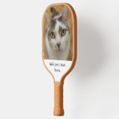 Benutzerdefinierter zweiseitiger Foto Name Text Pe Pickleball Schläger (Links)