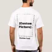 Benutzerdefinierter zweiseitiger T - Shirt für Erw (Rückseite)