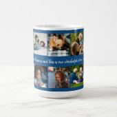 Benutzerdefiniertes 10 Foto sammelt Ihre Textfamil Kaffeetasse (Mittel)