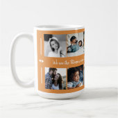 Benutzerdefiniertes 10 Foto sammelt Ihre Textfamil Kaffeetasse (Links)