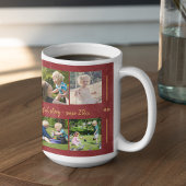 Benutzerdefiniertes 10 Foto sammelt Ihre Textfamil Kaffeetasse