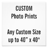 Benutzerdefiniertes 10" x 10" Foto Print (oder ein (Vorne)