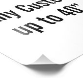 Benutzerdefiniertes 10" x 13" Foto-Poster, bis zu  Fotodruck (Ecke)