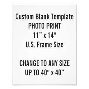 Benutzerdefiniertes 11" × 14" Foto Drucke US-Frame