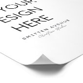 Benutzerdefiniertes 12x18 Poster (Matte) (Ecke)