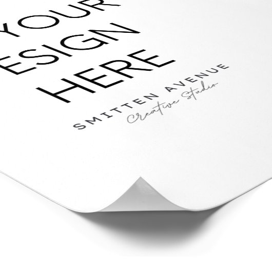 Benutzerdefiniertes 12x18 Poster (Matte) (Ecke)