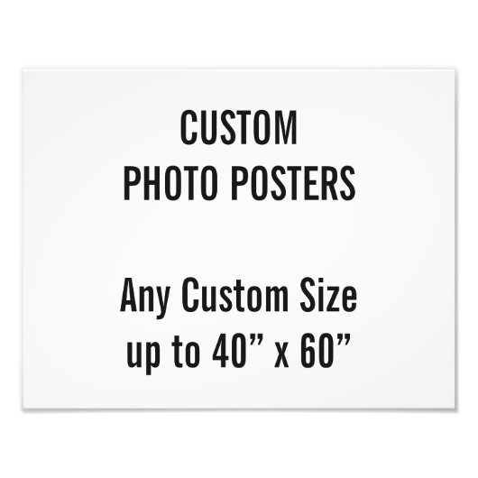 Benutzerdefiniertes 14" x 11" Foto-Poster, bis zu  Fotodruck (Vorne)