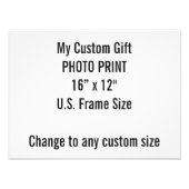Benutzerdefiniertes 16" × 12" Foto Drucke US-Frame (Vorne)