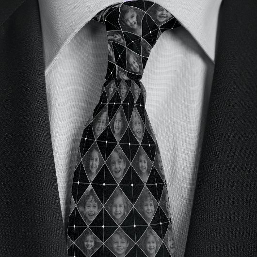 Benutzerdefiniertes 16-Foto-Muster Krawatte