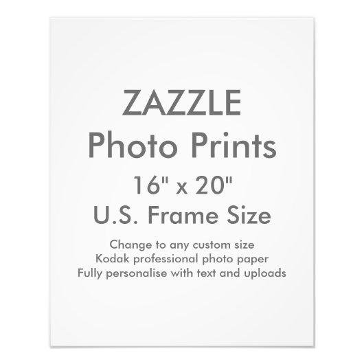Benutzerdefiniertes 16" x 20" Foto Drucke US-Frame (Vorne)