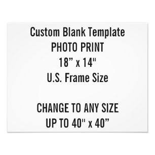 Benutzerdefiniertes 18" x 14" Foto Drucke US-Frame