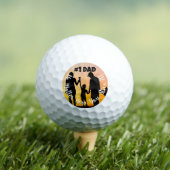 Benutzerdefiniertes #1 Dad Geschenk für Väter Titl Golfball (Insitu T-Shirt)