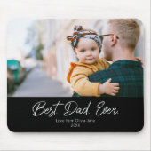 Benutzerdefiniertes 1 Foto Bester Vater je Mousepa Mousepad (Vorne)