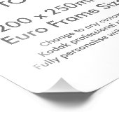 Benutzerdefiniertes 200 x 250 mm Foto Print UK Fra (Ecke)