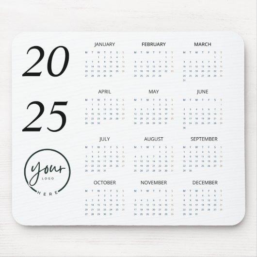 Benutzerdefiniertes 2025-Kalendermousepad mit Ihre Mousepad (Vorne)