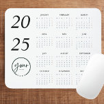 Benutzerdefiniertes 2025-Kalendermousepad mit Ihre Mousepad<br><div class="desc">Werben Sie für Ihre Marke und erweitern Sie Ihren Arbeitsbereich mit diesem benutzerdefinierten 2025 Kalender-Mauspad mit Ihrem Logo. Das berufliche Layout dieses Mauspads vereint einen funktionalen Volljahres-Kalender mit einer glatten Oberfläche für eine exakte Mausleistung. Fügen Sie Ihr Logo hinzu, um ein einzigartiges und markenbasiertes Büro zu schaffen. Das stabile Design...</div>