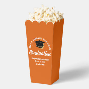 Benutzerdefiniertes 2026 Orange Abschlussfeier Pop Geschenkschachtel