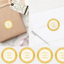 Benutzerdefiniertes 20 goldenes Firmenlogo und Tex